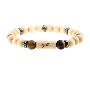 "Hope" beads bracelet Energy Prince (maple) - EYDL - with tiger's-eye